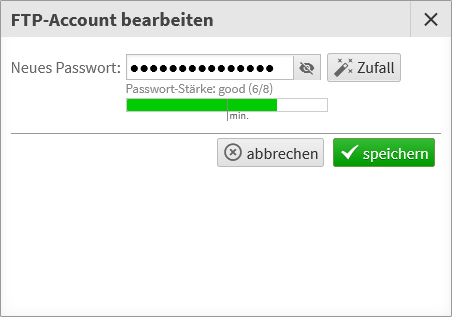Set a (new) FTP password